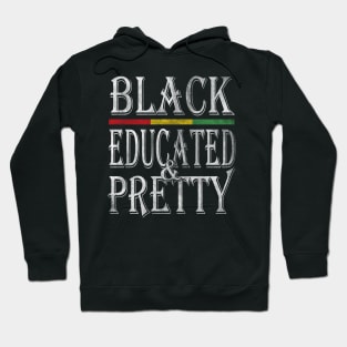 Black educated and pretty african american woman Hoodie